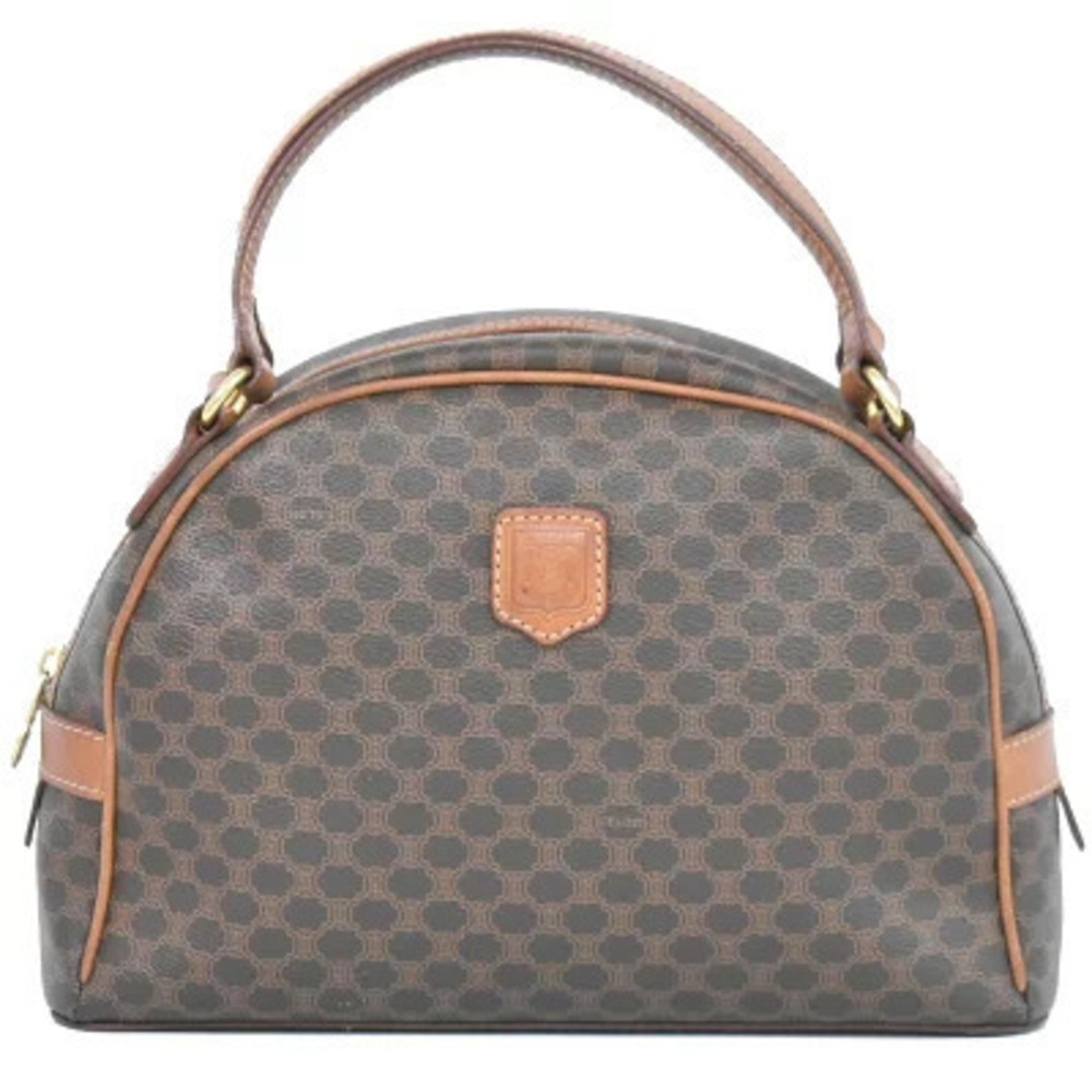 Celine Macadam Handbag Brown